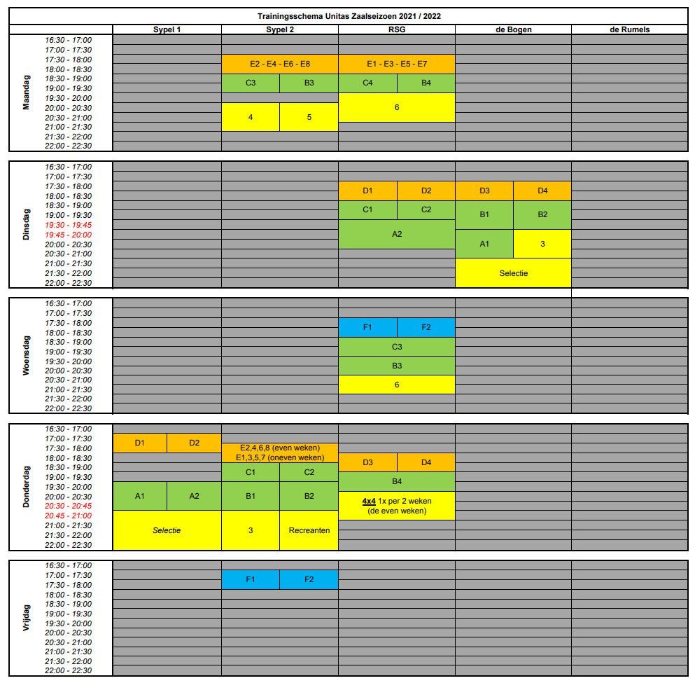 2021-10-22 trainings zaal 2021-2022 per 15 november